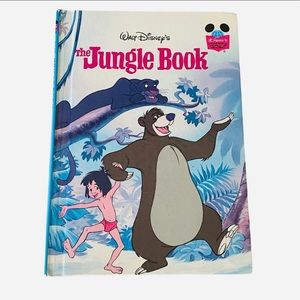 Vintage Walt Disney Jungle Book 1993 Edition Hardcover Cartoon Kidcore
